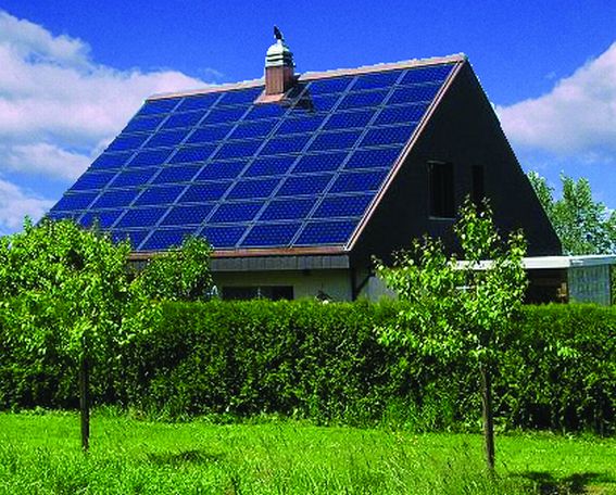 солнечные батареи дом фото
